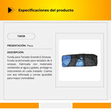 Funda Para Teclado Grande 6 Octavas Dos Bolsas TGR2B