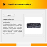 Funda Para Teclado Mediano 5 Octavas Dos Bolsas TGR1B