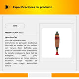 Güiro De Madera Tamaño Grande GR2