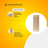 Güiro de Madera Plastificado Nácar Liso Tono Bajo 39NLB