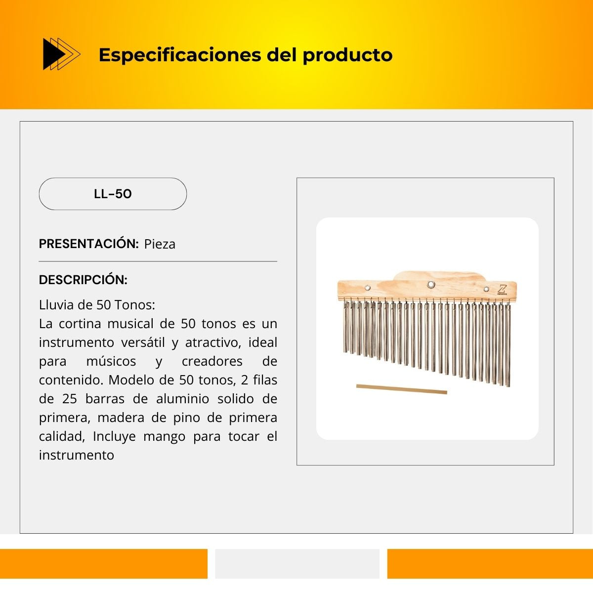 Campana China De 50 Tonos LL-50