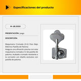 Maquinaria Cromada Para Bajo Eléctrico 2+2 Pastilla De Paloma M-JBL2000