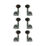 Maquinaria Para Guitarra Eléctrica Cromada con Candado (3+3) JN-07SP