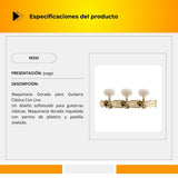 Maquinaria Dorada Para Guitarra Clásica M210