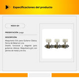 Maquinaria Gris Para Guitarra Clásica M204-GH