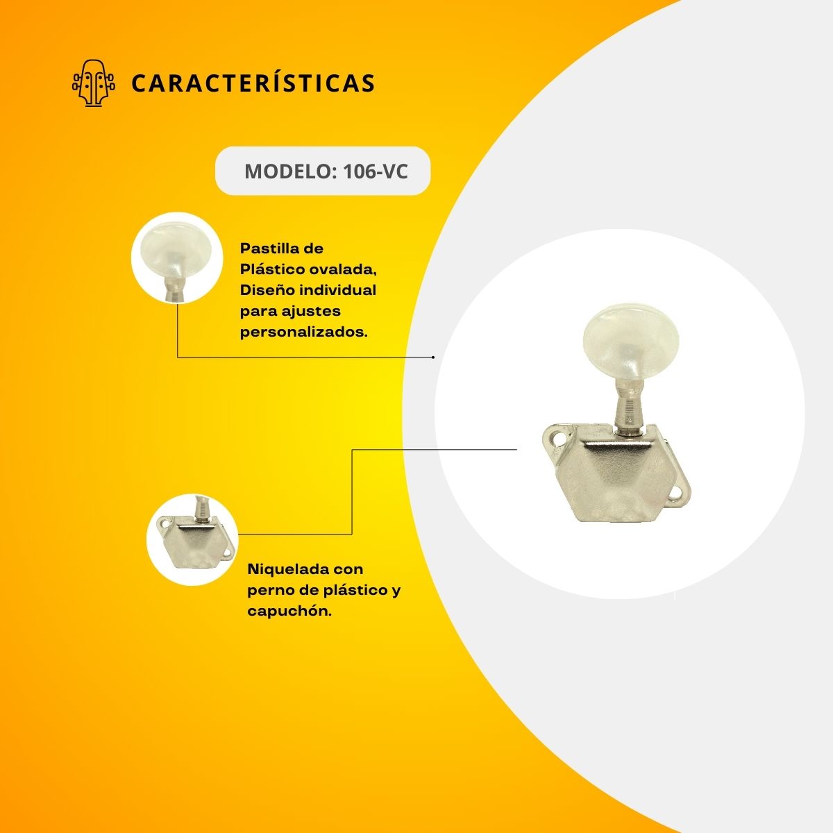 Maquinaria Individual Con Capuchón Para Vihuela 106-VC