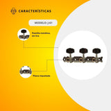 Maquinaria Niquelada Para Guitarra Clásica J-61