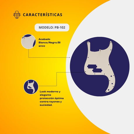 Mica Para Bajo Eléctrico PB-102
