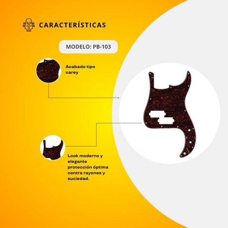Mica Para Bajo Eléctrico Terminado Carey PB-103