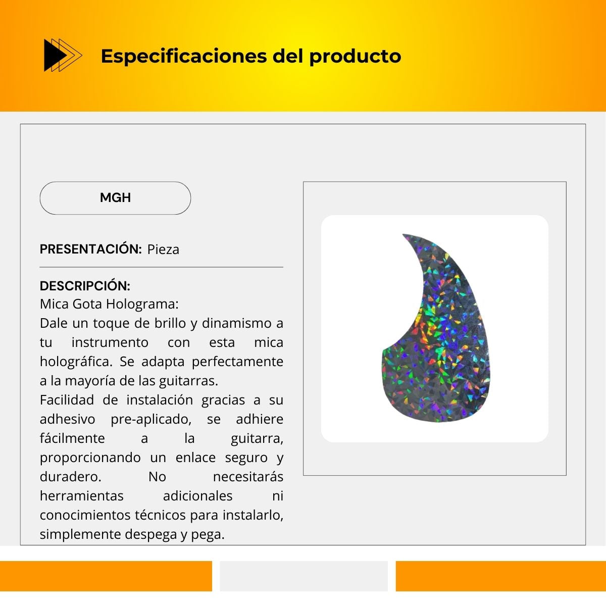 Mica Gota Holograma MGH