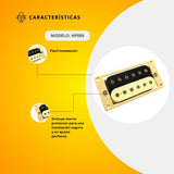 Pastilla Humbucker con Marco para Guitarra Eléctrica de Cuello o de Puente HP005