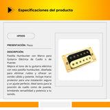 Pastilla Humbucker con Marco para Guitarra Eléctrica de Cuello o de Puente HP005