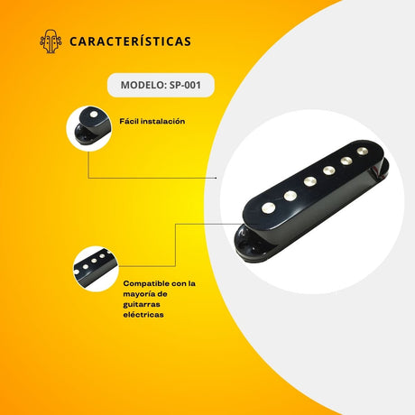 Pastilla Sencilla Para Guitarra Eléctrica SP-001