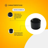 Perilla Ovalada Metálica Color Negro Sin Tornillo NB004-N