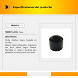 Perilla Ovalada Metálica Color Negro Sin Tornillo NB004-N