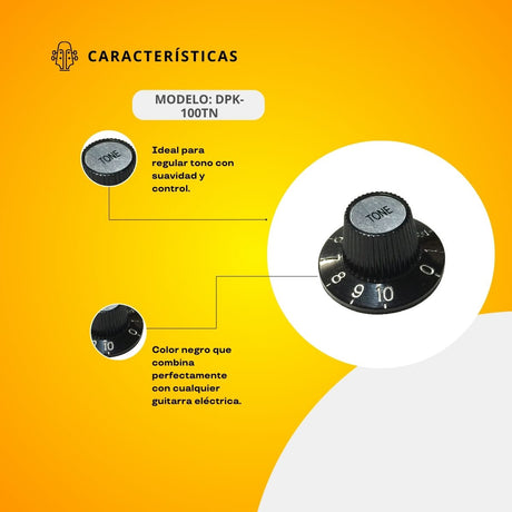 Perilla De Tono Para Guitarra Eléctrica DPK-100TN
