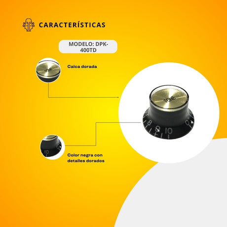 Perilla de Tono Para Guitarra Eléctrica DPK-400TD