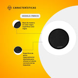 Practicador De Batería De Mesa Tamaño Grande De 10" Color Negro PBRN10