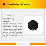 Practicador De Batería De Mesa Tamaño Grande De 10" Color Negro PBRN10