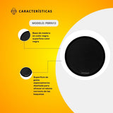 Practicador De Batería De Mesa De 13" Color Negro PBRN13