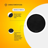 Practicador De Batería De Mesa o Tarola De 14" Color Negro PBRN14