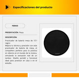 Practicador De Batería De Mesa De 15" Color Negro PBRN15