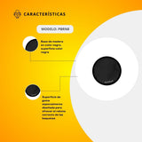 Practicador De Batería De Mesa Tamaño Mediano de 8" Color Negro PBRN8