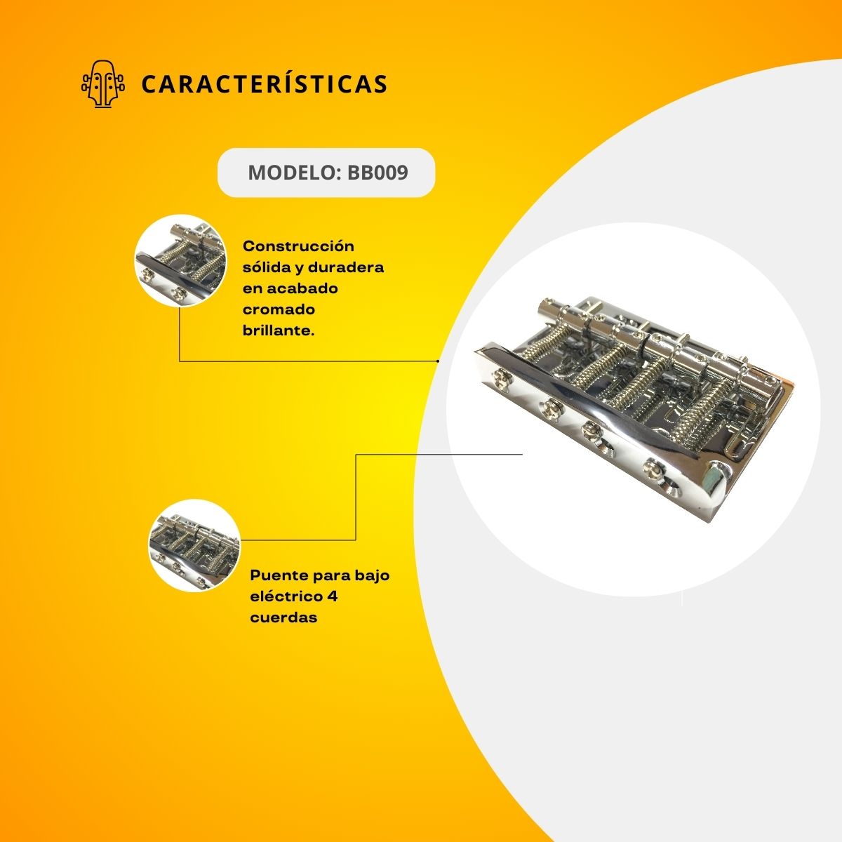 Puente Para Bajo Eléctrico BB009