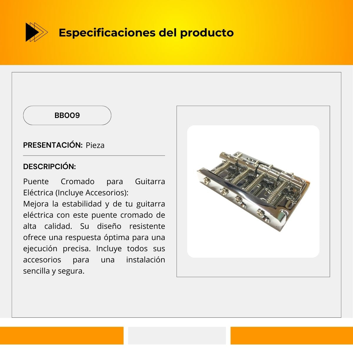 Puente Para Bajo Eléctrico BB009