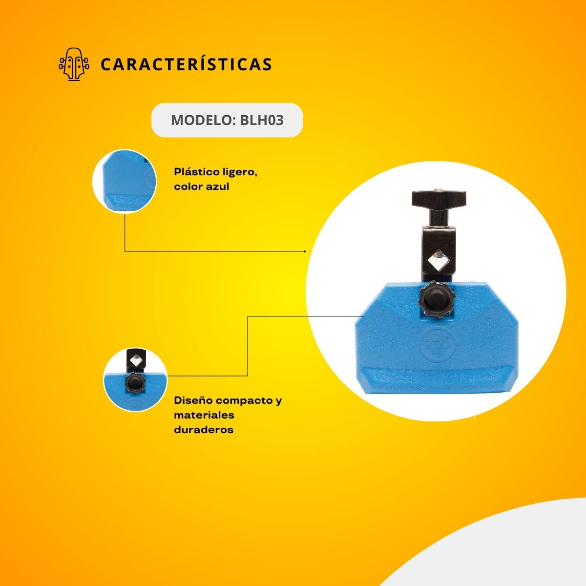 Redoba De Plástico Azul 4" Dadi BLH03