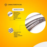 Riel Nickel Silver (Guitarra ) duro UN CUARTO 1/4 (11 mts. Aprox.) N22D