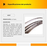 RIEL NICKEL SILVER (guitarra ) suave UN TRAMO N25ST
