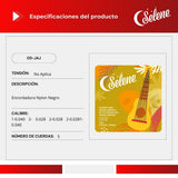 Cuerdas Para Jarana Jarocha Selene 05-JAJ Nylon Negro