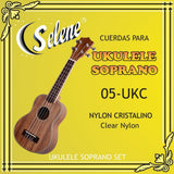 Cuerdas Para Ukelele Soprano Selene 05-UKC Nylon Blanco