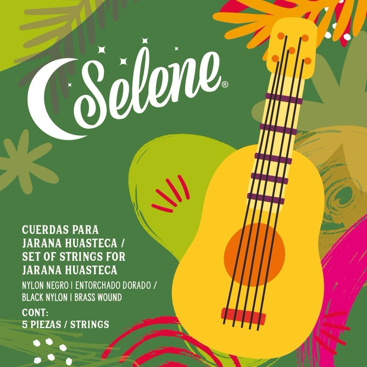 Cuerdas Para Jarana Huasteca Selene 06-JAH Nylon Negro
