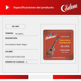 Cuerdas Ukelele Soprano Selene 06-UKN Nylon Negro