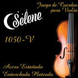 Cuerdas Para Violín 4/4 Selene 1050-V Entorchado Plateado