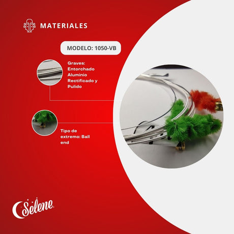 Cuerdas Para Violín 4/4 Selene 1050-VB Entorchado Plateado