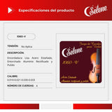 Cuerdas Para Violín 4/4 Selene 1060-V Entorchado Aluminio