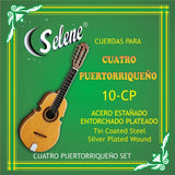 Cuerdas Para Cuatro Puertorriqueño Selene 10 C.P. Entorchado Plateado