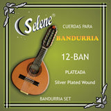 Cuerdas Para Bandurria Selene 12-BAN Entorchado Plateado