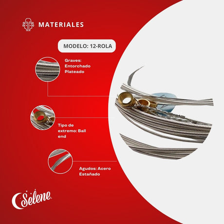 Cuerdas Para Docerola Selene 12-ROLA Octavada
