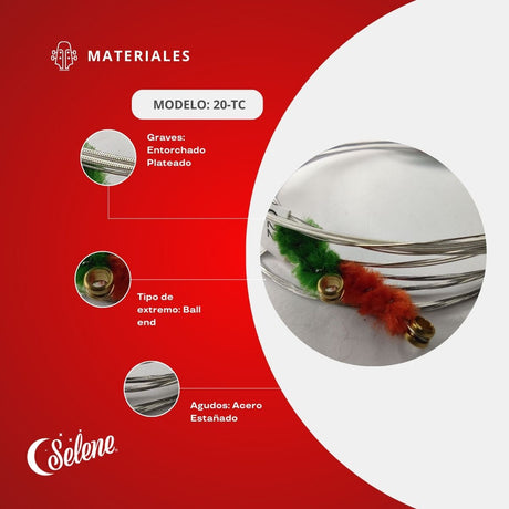 Cuerdas Para Tiple Colombiano Selene 20-TC Entorchado Plateado