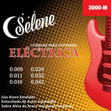 Selene Acero Inoxidable 09-42 Cuerdas Para Guitarra Eléctrica 3000-M