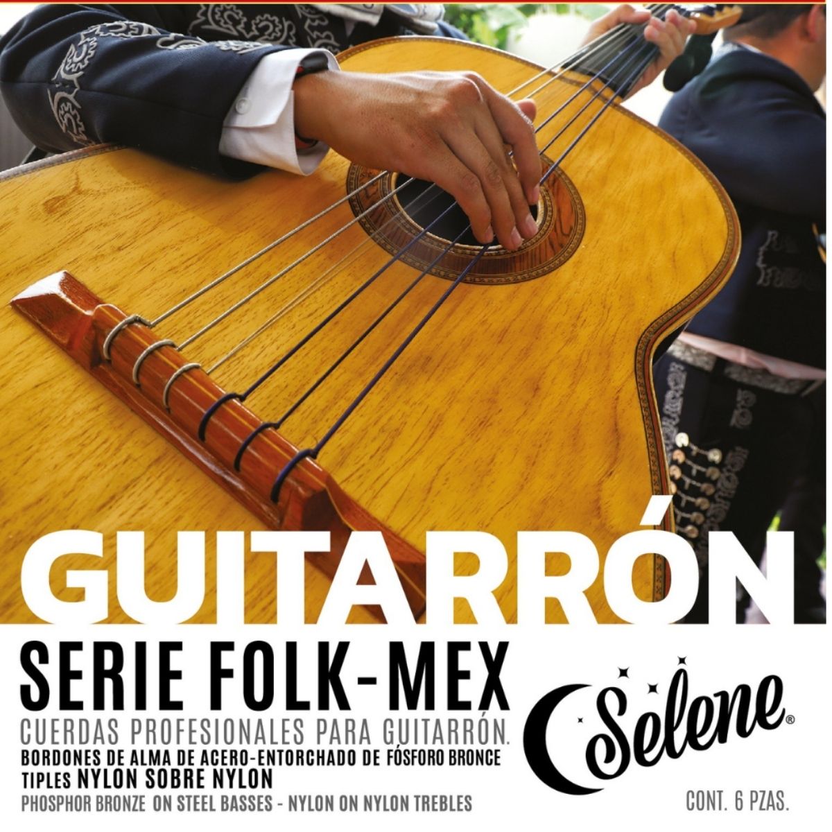 Cuerdas Para Guitarrón Folk Mex Mariachi Fósforo Bronce Selene 300-NNM