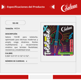 Cuerdas para Tololoche Contrabajo Selene 153-RE Nylon Rojo Escarlata