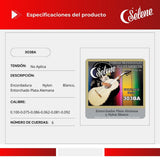 Cuerdas Para Guitarrón Selene 303BA Entorchado Plata Alemana Nylon Blanco