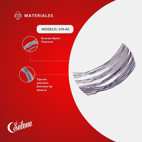Cuerdas Vihuela Nylon Azul Cristal Selene 310-AC