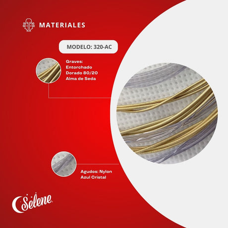 Cuerdas Guitarra Mariachi Bronce 80/20 Selene 320-AC
