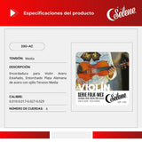 Cuerdas Violín 4/4 Folk Mex Mariachi Plata Alemana Selene 330-AC